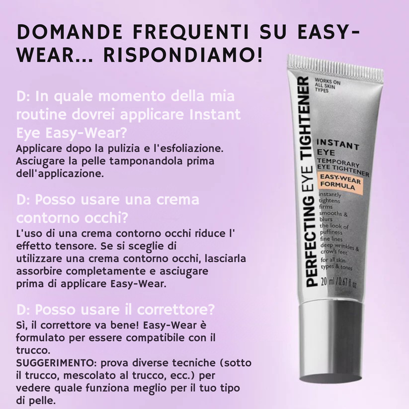 Trattamento rassodante per il contorno occhi - Tecnologia Easy-Wear