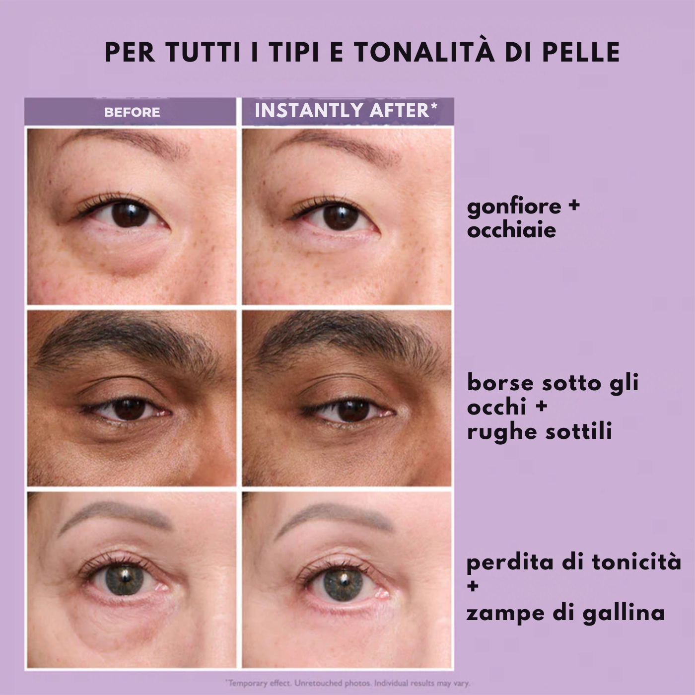 Trattamento rassodante per il contorno occhi - Tecnologia Easy-Wear