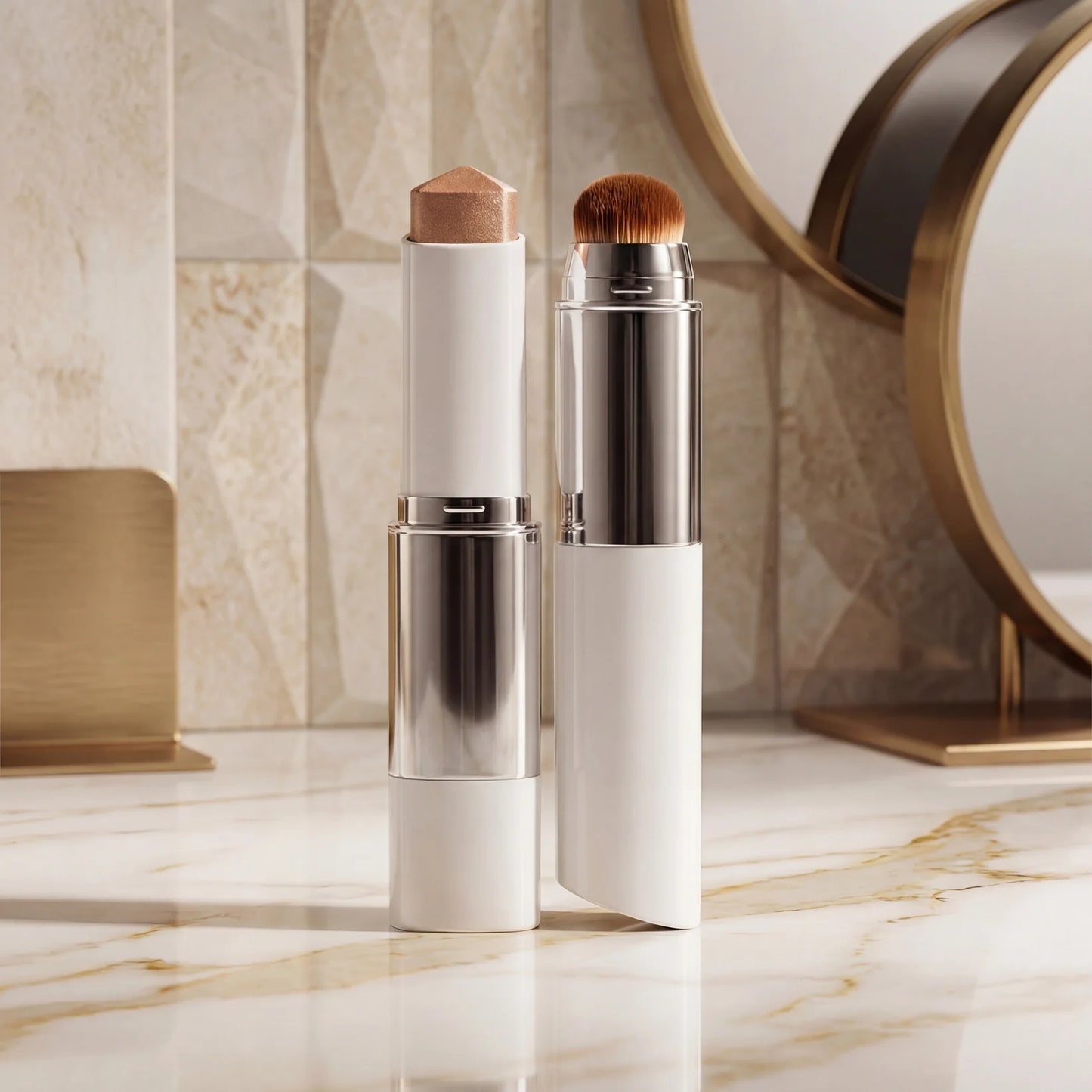 Mirasia Shop™ - Fondotinta Stick 2 in 1 per Pelle Matura